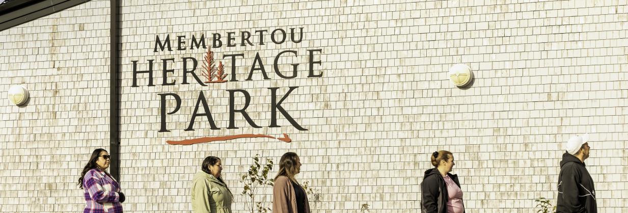 Heritage Park sign in Membertou