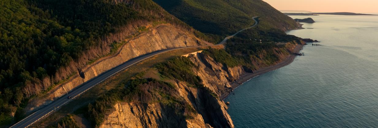 Photo of the Cabot Trail in Cape Breton