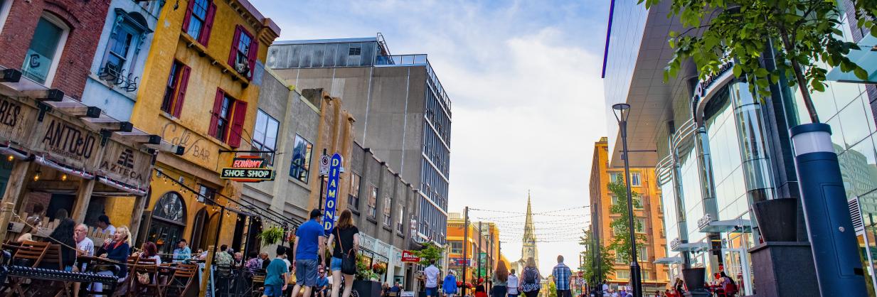 Argyle street in Downtown halifax