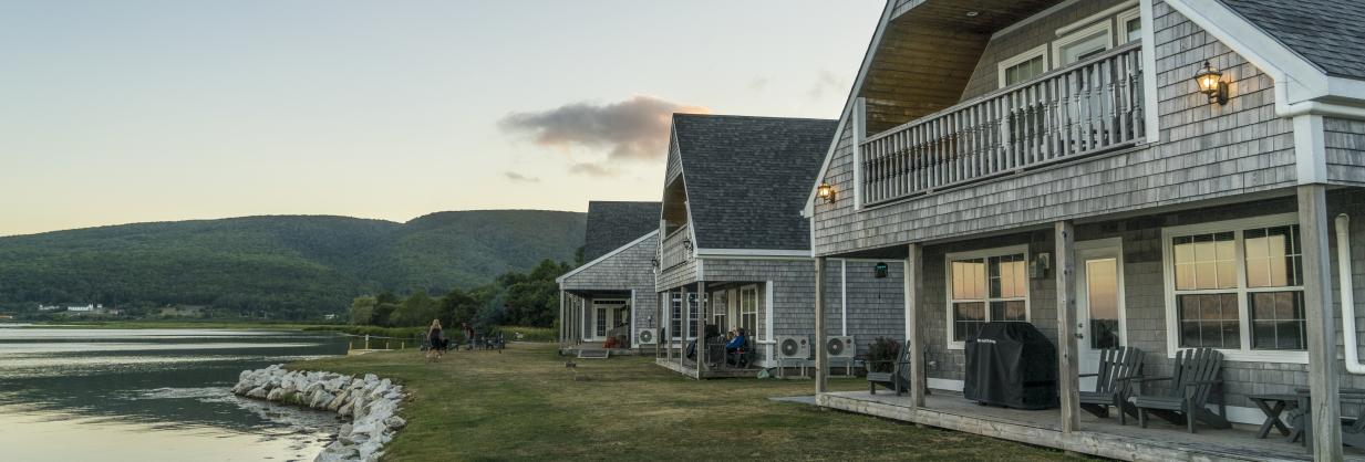 Photo of the cottages at Keltic Quay in Whycocomagh