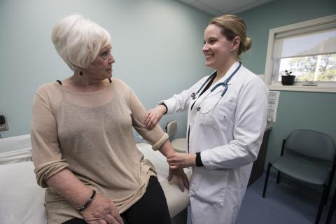 doctor with patient