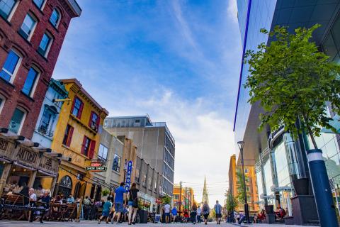 Argyle street in Downtown halifax