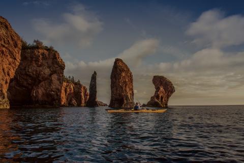 Kayaking at the Three Sisters