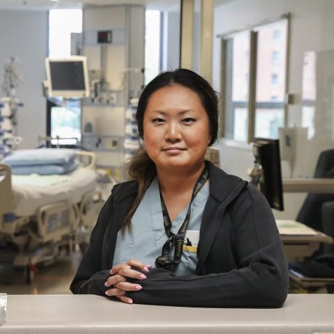 Nurse in hospital setting