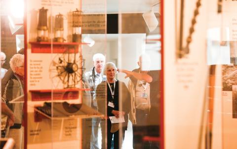 Photo inside the museum of industry in Stellarton