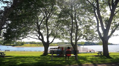 Waterfront park in Pugwash
