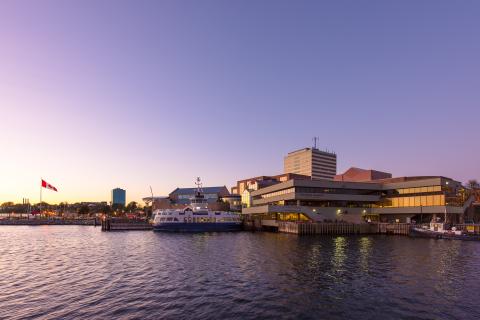 View of alderney landing on the Dartmouth Waterfront