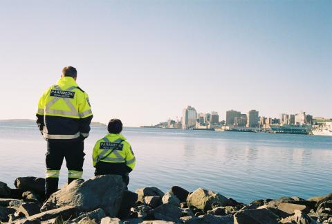 Paramedics looking at Halifax
