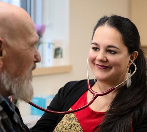 doctor with patient