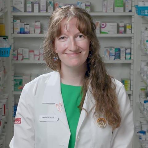 Pharmacist Lindsay Smiling